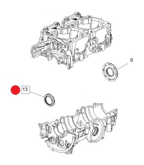 SEAL-FLANGED 35X48X7,MAG      